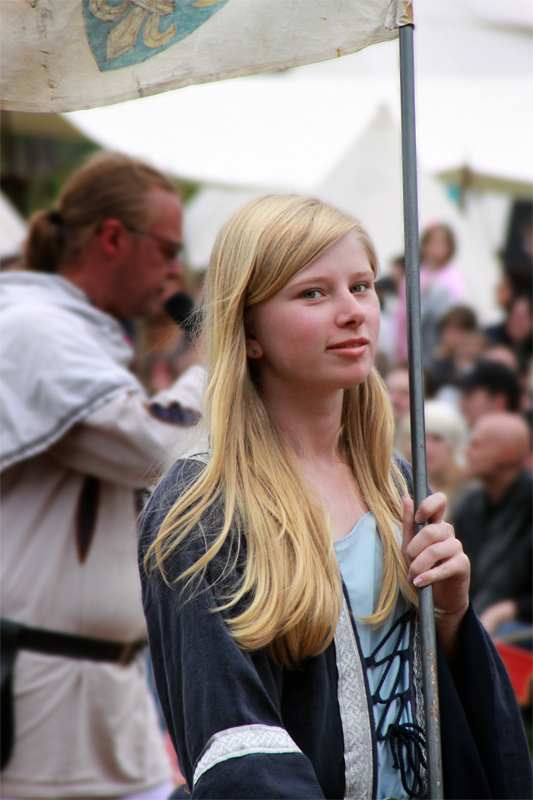 Bannerträgerin der Huttroper